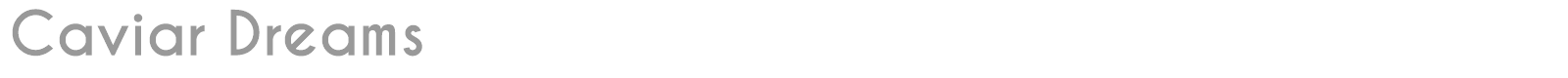Caviar Dreams font preview